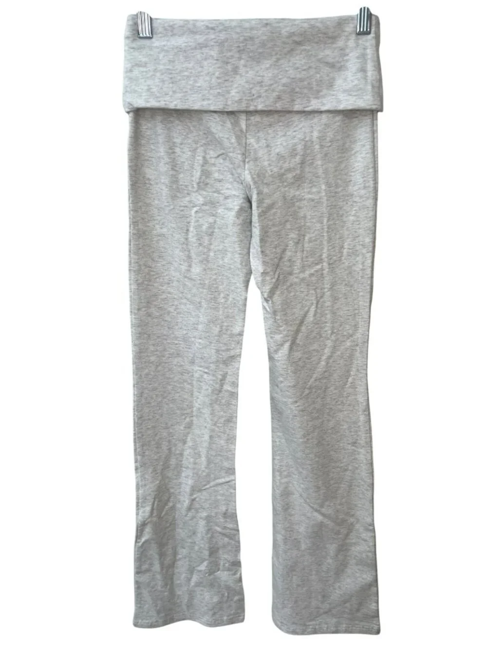 Garage Soft Cotton Fold-Over Flare Pants Spring Grey Mix Wmn's Sz XS MSRP$55 NWT - Picture 2 of 7